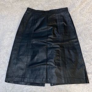 Outerwear by Phoenix Black Leather Skirt Women’s
